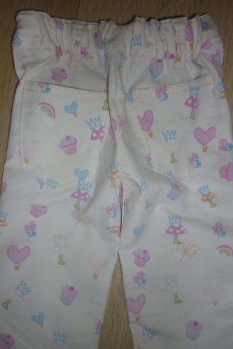 Toddler trousers - upcycled from a woman's pair of trousers @AfterDarkSewing